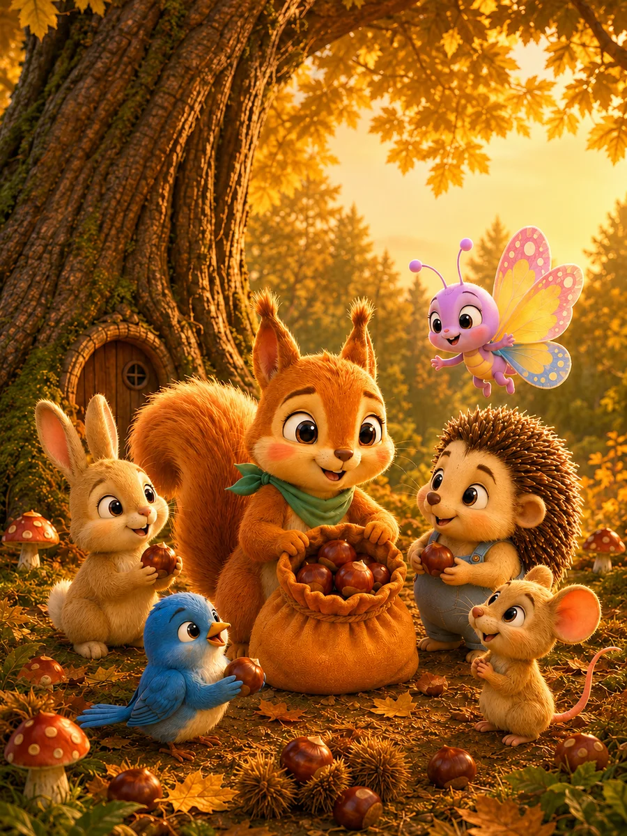 Copertina della fiaba Nocciolina